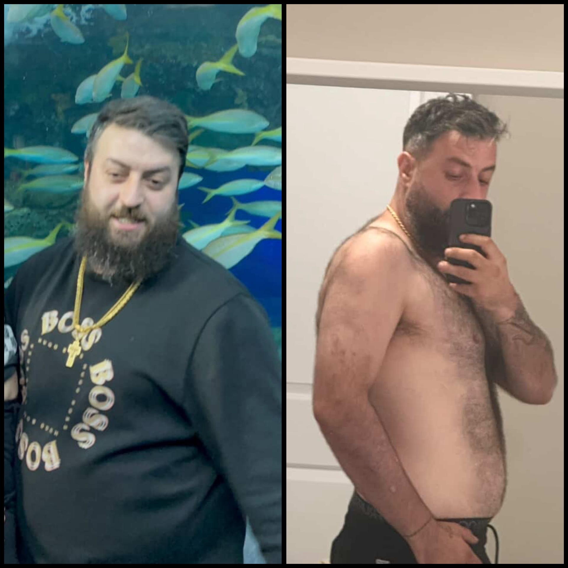 Client before and after