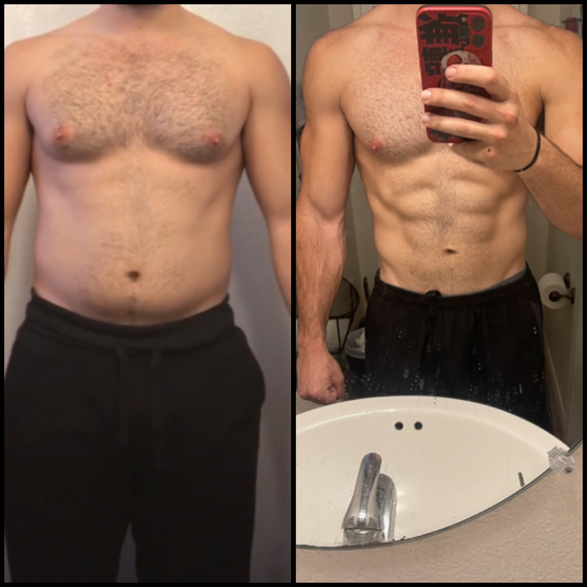 Client before and after