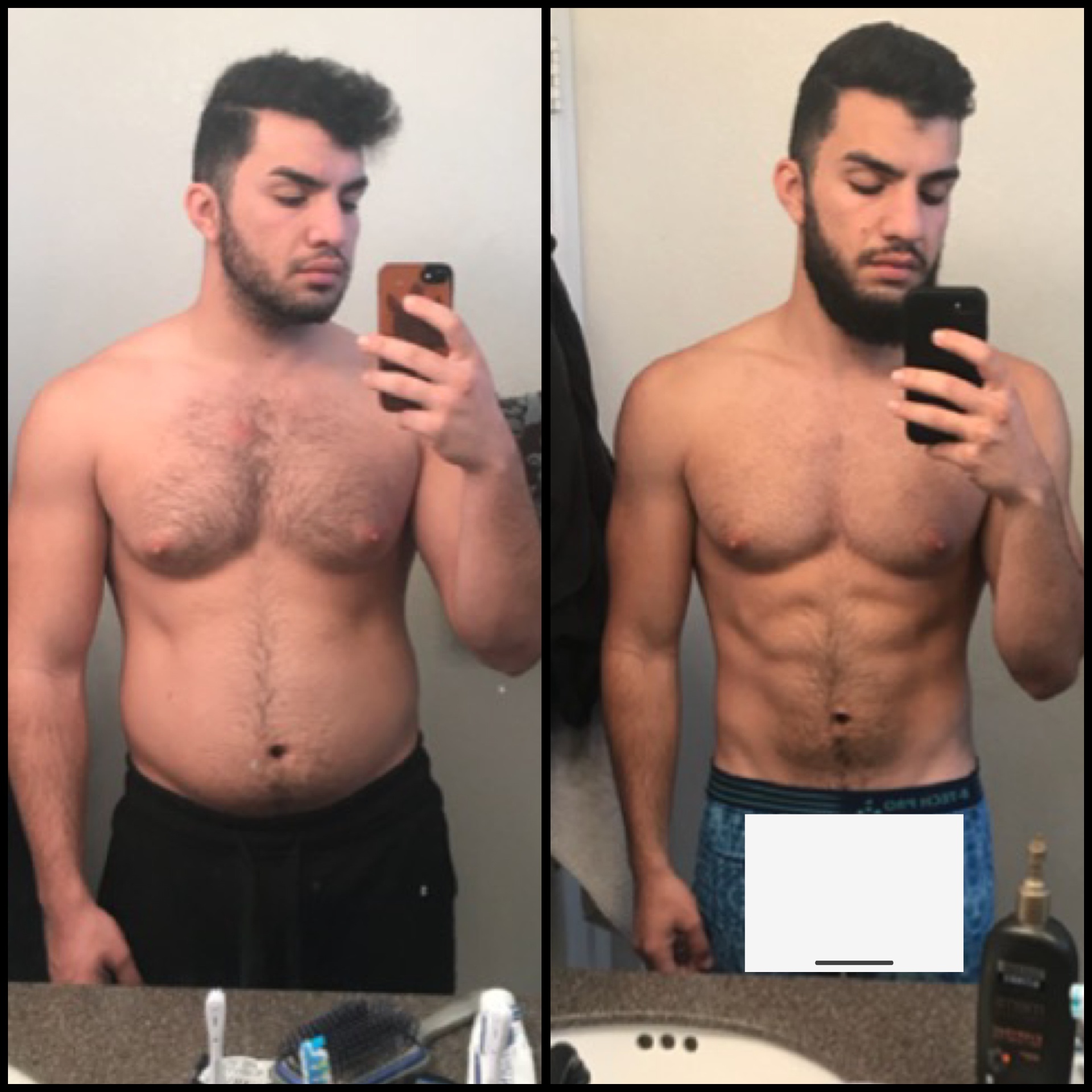 Client before and after